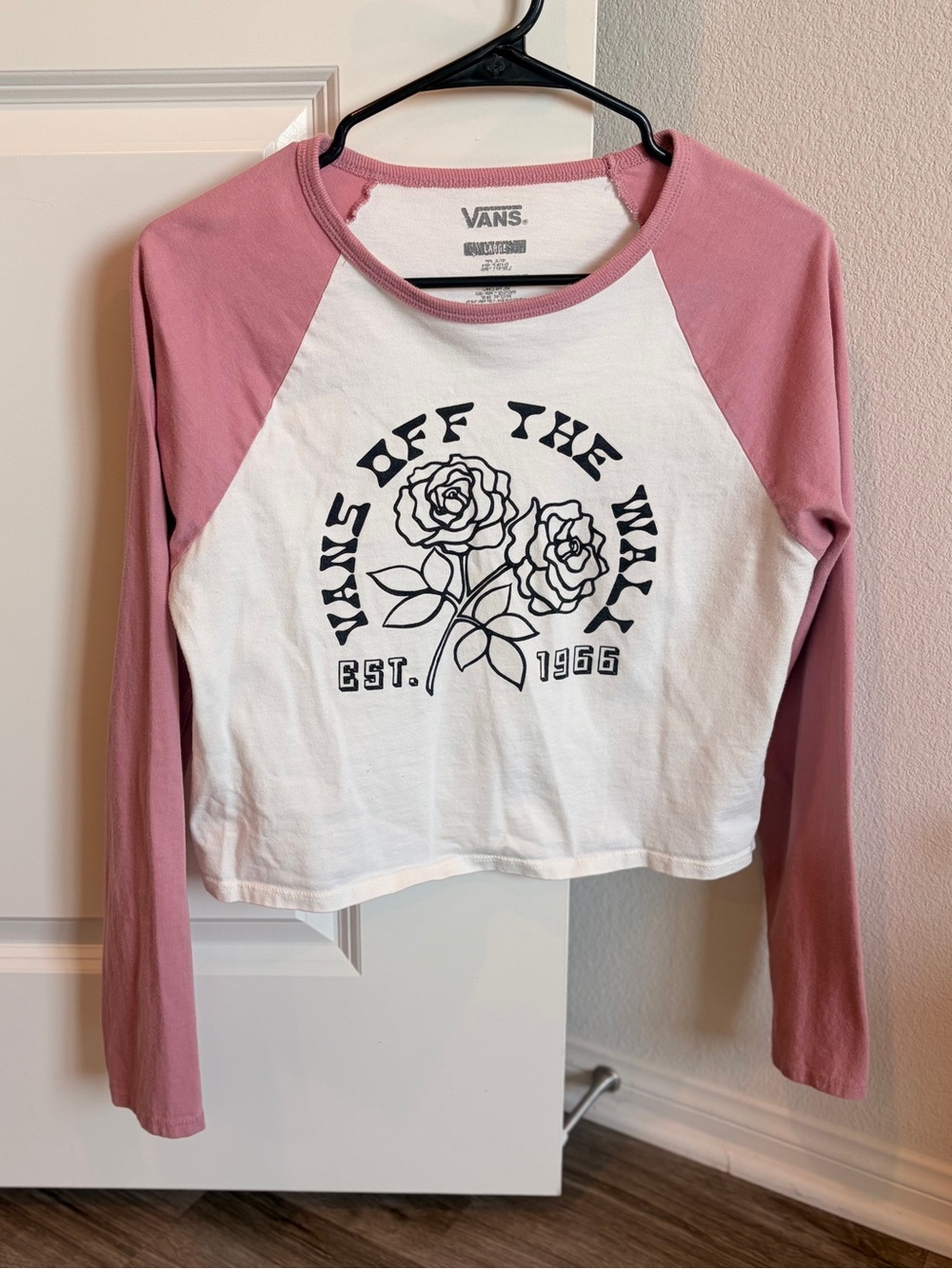 Vans Off The Wall long sleeve henley top